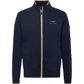 Hackett Amr Emb Track Full Zip Sweatshirt Bleu S Homme