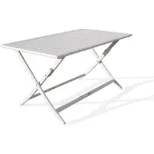 DCB Groupe Table de jardin pliante en aluminium