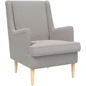 vidaXL fauteuil Gris clair Tissu en laine de mouton
