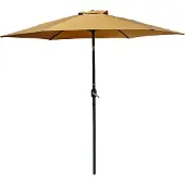 DCB Groupe Parasol à manivelle en aluminium et toile