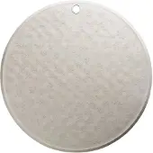 Natruba , tapis de bain antidérapant, caoutchouc, taupe, rond, 50 cm