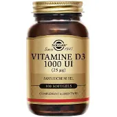 Solgar Vitamine D 1000 UI Défenses Immunitaires Os/Cartilages 100 capsules