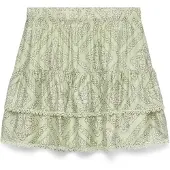 Vero Moda Jupe 'VMBLISS' brun foncé / vert pastel