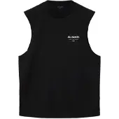 AllSaints T-Shirt 'UNDERGROUND' noir / blanc