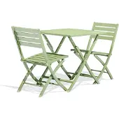 DCB Groupe Ensemble repas de jardin carré 2 places en aluminiu
