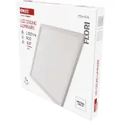 Emos Applique/plafonnier à LED FLORI, carré, blanc neutre 4000 K, 1800 lm, 18 W (au lieu d'une ampoule de 115 W), pour l'intérieur, 29,3 x 29,3 cm, blanc