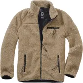 Brandit Veste en polaire camel / noir