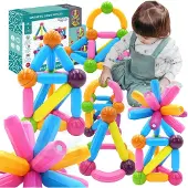 Woopie - Blocs de construction magnétiques éducatifs, grands et épais, 38 pièces.
