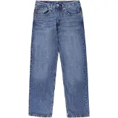 Levi's Jean '555 Relaxed Straight Jeans' bleu foncé
