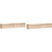 vidaXL Jardinières 2 pcs bois de pin massif