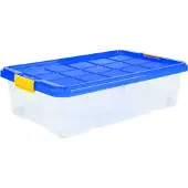 Rival Box sous le lit 59,5 x 39,5 x 17 cm avec couvercle et 4 roulettes