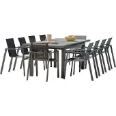 DCB Groupe Ensemble repas de jardin 10 places en aluminium