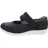 Waldlaufer Chaussures de ville pour femmes K-ira, modèle ballerine, couleur bleu, pour un usage quotidien