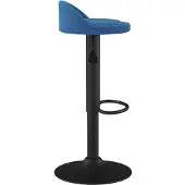 vidaXL Tabouret de bar en velours bleu