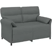 vidaXL Canapé 100 % polyester, structure en métal, MDF, contreplaqué