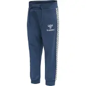 Hummel Pantalon de sport bleu / blanc