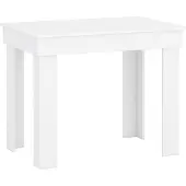 Feldmann-Wohnen Table à manger Cassie Table de cuisine 90x60x73cm blanc
