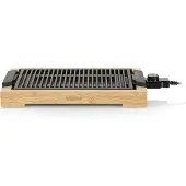 Tristar Plancha et barbecue électrique 2000 W 37x25 cm Bambou