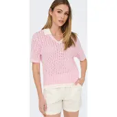 ONLY Pull-over 'ONLSporti' rose / blanc