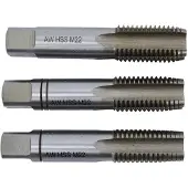 AWTOOLS Jeu de 3 tarauds HSS M2 M8x1 00 Black Line filetage ;