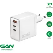 4smarts Chargeur secteur GaN Pocket 100 W 2C+1A, blanc