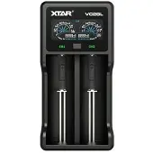 XTAR Chargeur de batterie VC2SL pour batteries Li-ion / Ni-MH / Ni-CD 18650