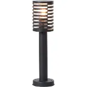 Brilliant Lampe , Venlo borne d'éclairage extérieur 50cm noir mat, inox/plastique, 1x A60, E27, 40W,ampoules normales (non incluses)