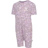Hummel Barboteuse / body olive / lilas / rose pastel / blanc