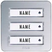 M-E Modern-Electronics 41082 Sonnette Sans Fil Emetteur éclairée, Avec Porte-nom -