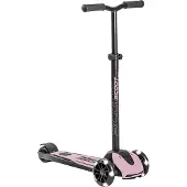 Scoot & Ride Trottinette pour enfants Highwaykick 5 LED rose, à partir de 5 ans, avec roues lumineuses
