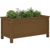 vidaXL Jardinière marron miel 82,5x40x39 cm bois massif de pin