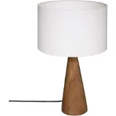 Atmosphera Lampe de nuit, abat-jour blanc, Ø 28 x 46 cm