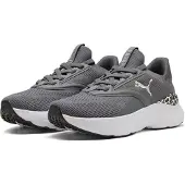 Puma Softride Mayve Animal, chaussures de sport pour femmes, modèle à lacets, couleur gris, style décontracté