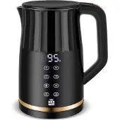 Forme Bouilloire en acier inoxydable 1,7 L avec réglage de la température Choix de la température 40-100