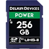 Delkin POWER UHS-II (V90) 256GB R:300MB/s W:250MB/s (256 Go, SDXC, U3, UHS-II)