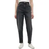 Tommy Hilfiger Jean 'Ultra High Rise Mom Tapered Leg Black' gris denim