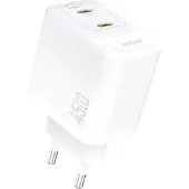 Dudao Chargeur mural 2 ports USB-C GaN PD 45 W - blanc