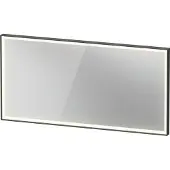 Duravit L-Cube Miroirs avec éclairage, angulaires, 1400x700x67mm, graphite aluminium mat, LC7384049490000