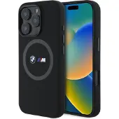 BMW Bmhmp16X23Srok Iphone 16 Pro Max 6.9 Czarny/Noir Hardcase M Silicone Printed Ring Magsafe