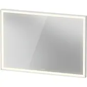 Duravit L-Cube Miroirs avec éclairage, angulaires, 1000x700x67mm, blanc aluminium mat, LC7382018180100