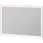 Duravit L-Cube Miroirs avec éclairage, angulaires, 1000x700x67mm, blanc aluminium mat, LC7382018180000