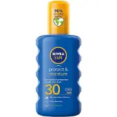 Nivea Sun Protect &amp; Moisture, lotion solaire hydratante en spray, SPF 30, 200 ml