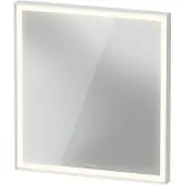 Duravit L-Cube Miroirs avec éclairage, angulaires, 650x700x67mm, blanc aluminium mat, LC7380018180100