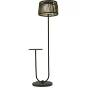Leco Stehlampe mit Ablagetisch lindgrün