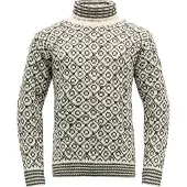 Devold Svalbard Wool High Neck Sweater Blanc,Noir L