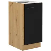 Bigbuy Mobilier de Cuisine Noir Stylé de 40 cm