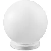 Ideal Lux Lampe de table contemporaine Papier Métal Blanc 1 Lumière E27 25W Ip20