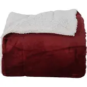 vidaXL Jeté Rouge Bordeaux 220 X 240 Cm Toison