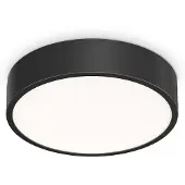 Ideal Lux Plafonnier contemporain Ray Metal Black Led Integrated 13W 3000K Ip44