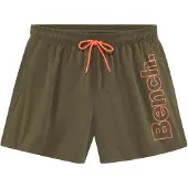Bench Shorts de bain olive / orange foncé